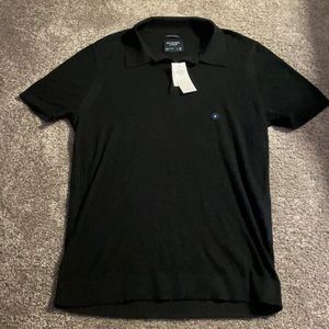 Black Polo Tee, Abercrombie & Fitch